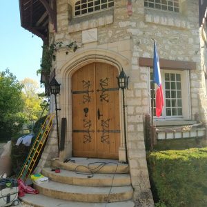 Reproduction isolante d'une porte ancienne
