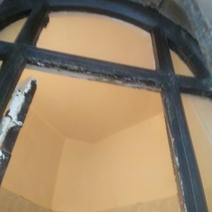 Oeil de boeuf à rives droites, 2 joints d'étanchéité et double-vitrage