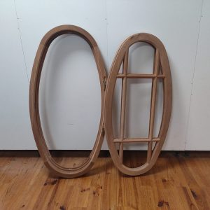 Oeil de boeuf à rives droites, 2 joints d'étanchéité et double-vitrage