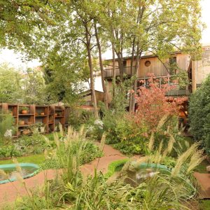 aménagement jardin et sous-sol maison sur pilotis