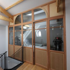 verrière intérieure en bois