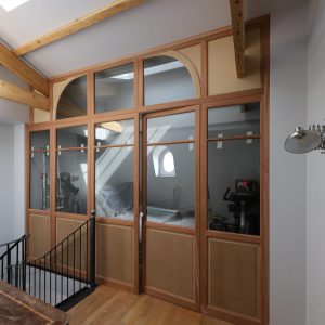 verrière intérieure en bois