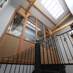 verrière intérieure en bois