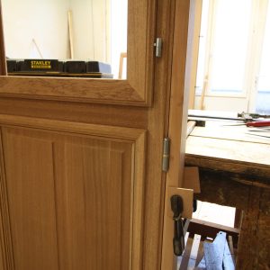 Reproduction isolante porte ancienne